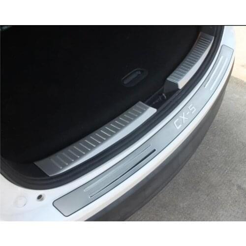 For Mazda CX-5 CX5 2013 2014 2015 2016 Stainless Steel Inner Rear Bumper Protector Sill Trunk Trim accessories CAR styling