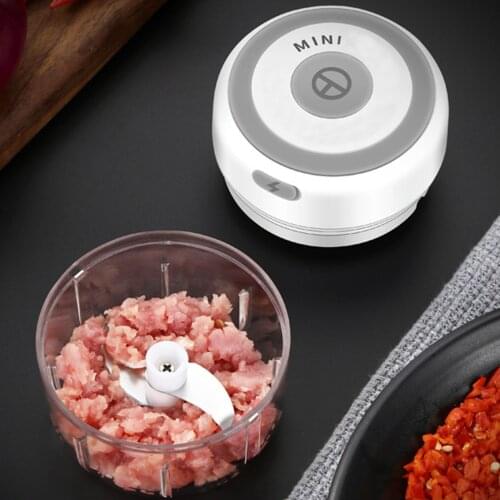 100/250ml Electric Chopper Kitchen Garlic Masher Meat Grinder Mini Food Vegetable Chili Crusher Rechargeable Food Processor #W0