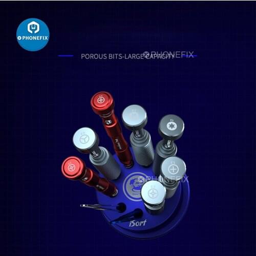 Mechanic iSort 360° Rotating Base Storage Box with 9 Holes Storage Rack for Tweezers Screwdrivers Mobile Phone Maintenance Tools