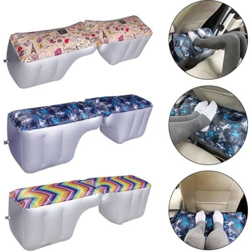 Inflatable Car Travel Bed Mattress For Auto Seat Accessories Back Seat Gap Pad Air Bed Cushion For Car Travel Camping Outdoor