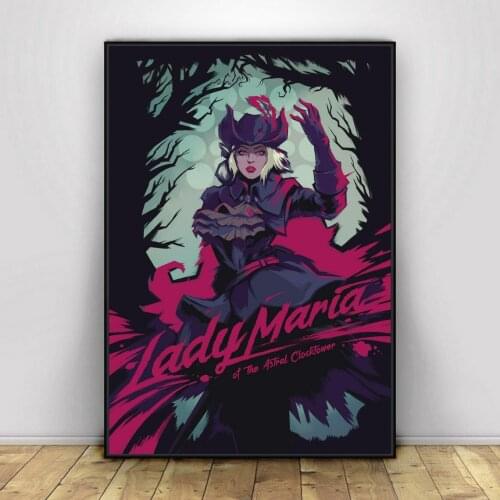 LADY MARIA Video Game Poster PC,PS4,Exclusive Role-playing RPG Game Canvas Custom Poster Alternative Artwork Gift