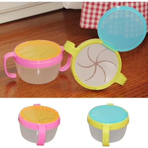 Durable PP and EVA material Durable Dual Design Handles Candy Snack Food Anti-Falling Baby Bowl Kids Eating Tool easy cleaning