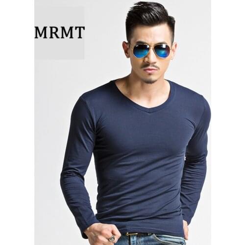 Qiu dong fan of army mens long sleeve T-shirt pure color round collar render blouse guanggu shan mens foreign trade