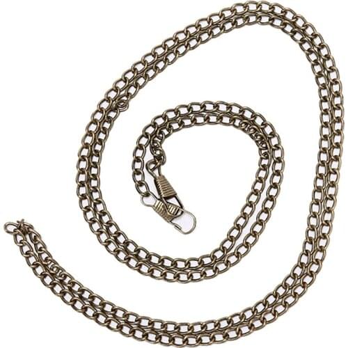 1PC New Handbags Bags Handle PU Strap Chain bag strap bag handle bag hardware DIY Length 120cm Purse Metal Replacement Chain Hot