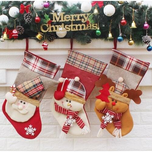 Christmas stockings Christmas presents bags ornaments childrens presents Christmas decorations