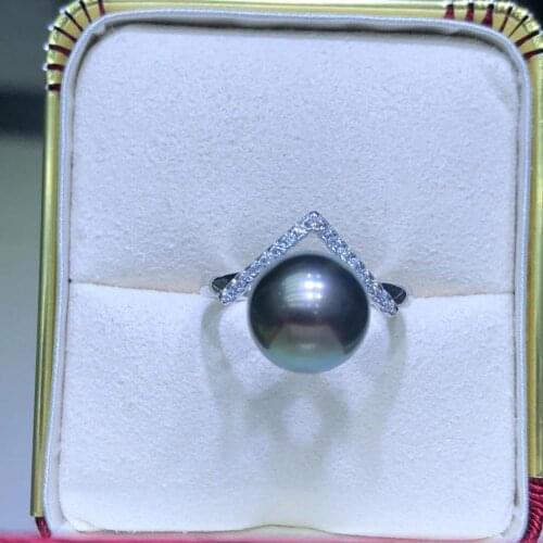 Triangle 925 Sterling Silver Adjustable Free Size Ring Settings Findings Mountings Parts for Pearl Corals Jade Crystal, 5pcs/lot