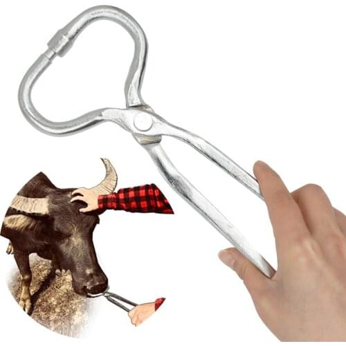 1Pcs Farm Animals Cattle Nose Piercing Device Nose Ring Carrying Pliers Stainless Steel Bovine Nose Puncher Ranch Farm Supplies