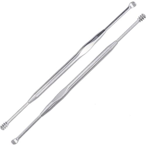 1PCS/2PCS Ear Wax Pickers Stainless Steel Ear Picks Wax Removal Curette Remover Cleaner Ear Care Tool Ear Pick Beauty Tools