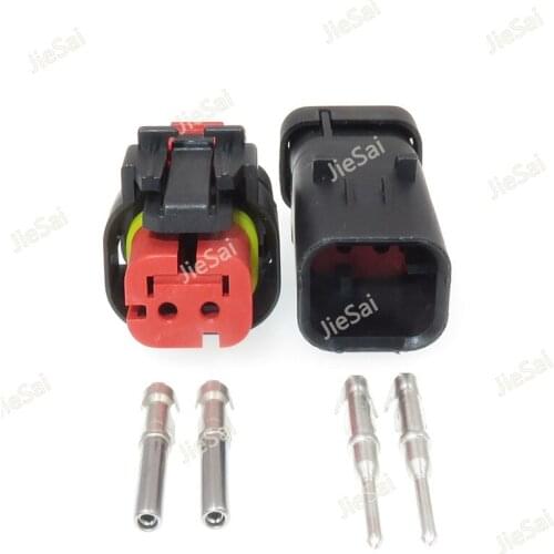2 Pin Car Auto Camshaft Sensor Plug Female Male Waterproof Electrical Wiring Harness Connector For Cars Excavator