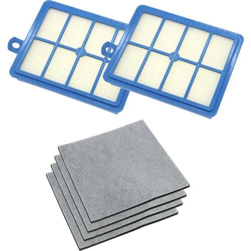 2PCS Hepa Filter+4pcs motor filters For Philips Electrolux FC9172 FC9087 FC9083 FC9258 FC9261 FC8031 H12 H13 Vacuum Cleaner Part