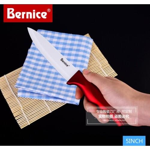 Bernice 5 inch ceramic kitchen utility knife for bread fruit with cover