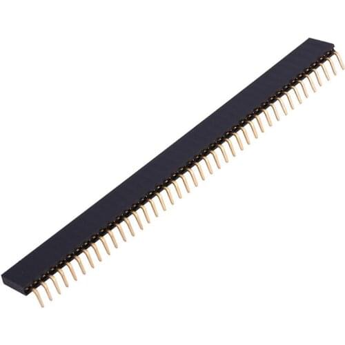 5PCS Pitch 2.0mm 1x40Pin 40 Pin Female Single Row Right Angle Straight Header Strip Connector Socket