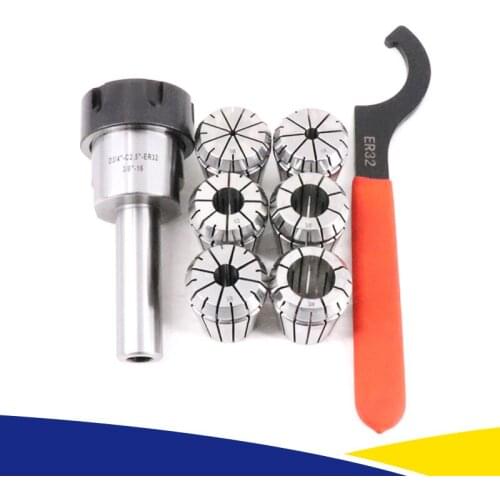 6 PCS 3/4 Straight Shank ER32 Chuck Collets Set For CNC Milling Lathe Tool