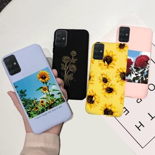 Sun Flowrs Slim Silicone Phone Case For Samsung Galaxy M31s SM-M317F Female Back Cover For Samsung M31s M31 S SM-M317F M 31S