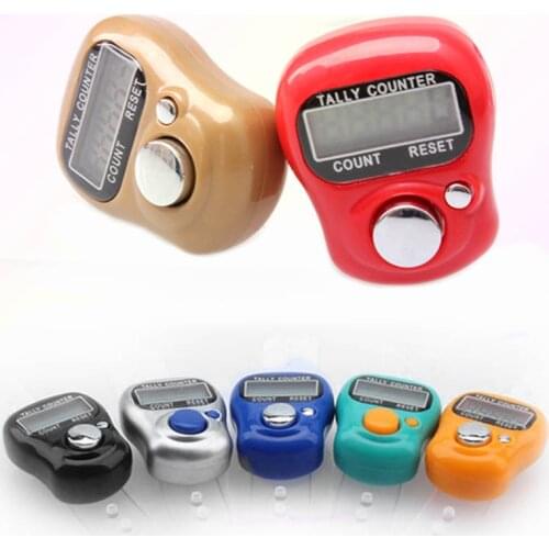1pcs Mini 5-digit Digital Electronic Digital Counter LCD Portable Hand Operated Tally for Kitchen Random Color PI669