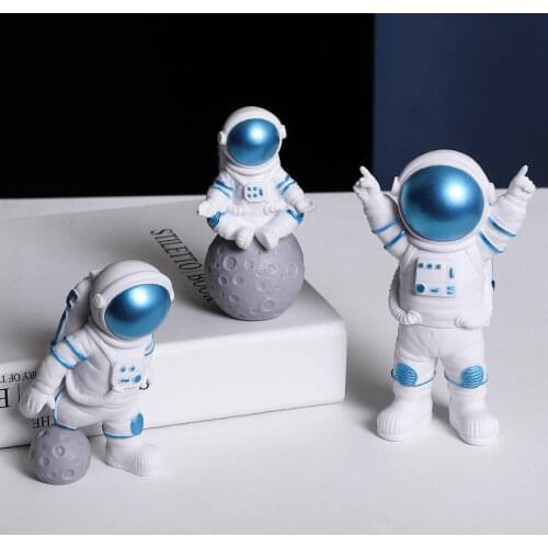 3pcs Figure Astronaut action figure Beeldje Astronaut Mini Diy Model Action Figures Speelgoed Pop Home Decor cute astronaut set