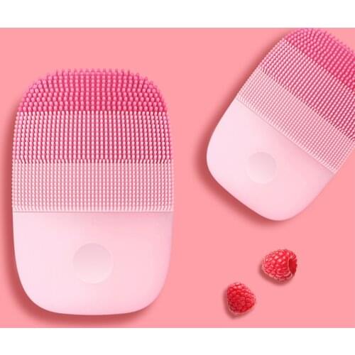 Ultrasonic Silicone Face Cleansing Brush USB Electric Facial Massager Skin Blackhead Remover Powered Facial Cleansing Devices