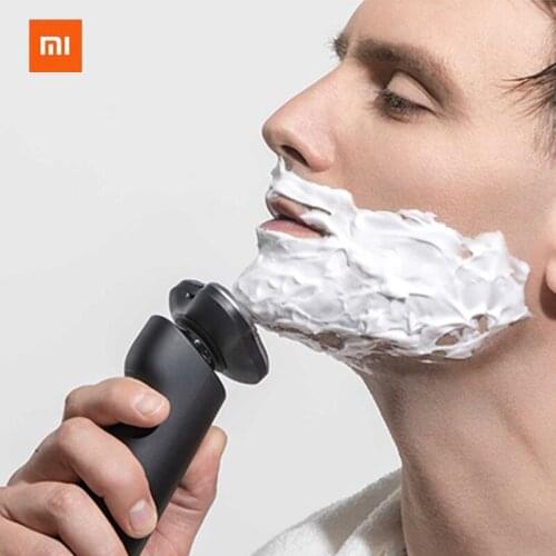 Xiaomi Mijia Electric Shaver Flex Razor Head 3 Dry Wet Shaving Washable Main-Sub Dual Blade Turbo Mode Comfy Clean Men Shaver
