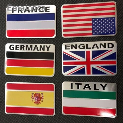 Emaicoca car-styling 3D Aluminum National Flag Case for Nissan Juke Geniss Almera Primera athfinder Sentra Versa Altima Sentra