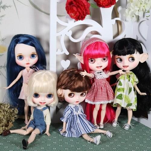 ICY Nude factory blyth doll Combination CUSTMIZED carvd lips teeth matte face with clothes shoes on sale 1/6 BJD neo azone