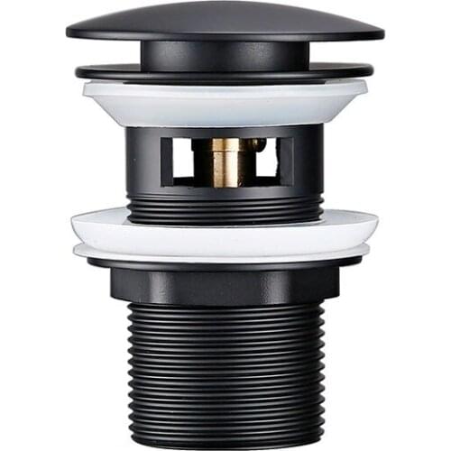 Matt Blalck Stainless Steel Drain with Overflow Bathroom Basin Sink Drain Plugs Home Bath Bath Faucet Accessories Sink Drain