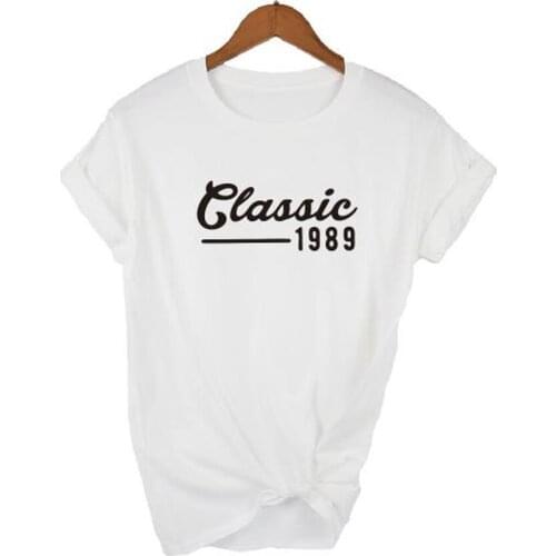 Fashion Female T Shirt Tops Thirty Birthday Party Classic T-shirt Summer Short Sleeve Cute Women Top Tee