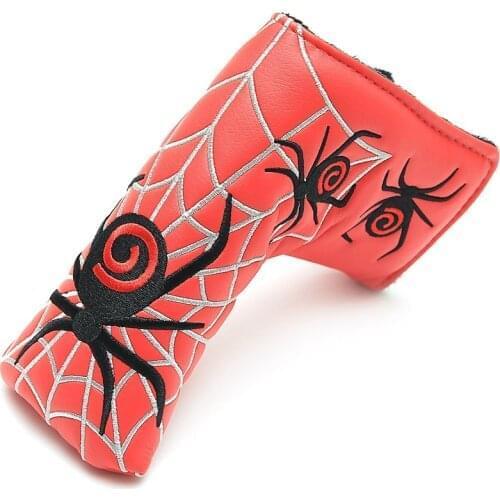 New Spider With Silver Web Golf Putter Cover Headcover for Scotty Cameron Ping Odyssey Any Blade Putter Head Covers