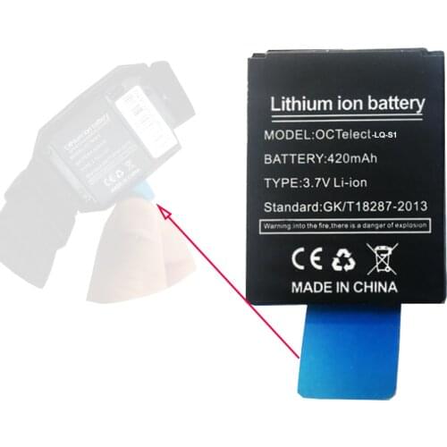 OCTelect LQ-S1 watch phone battery high performance battery YX-S1 battery Long standby battery 380mAh&420