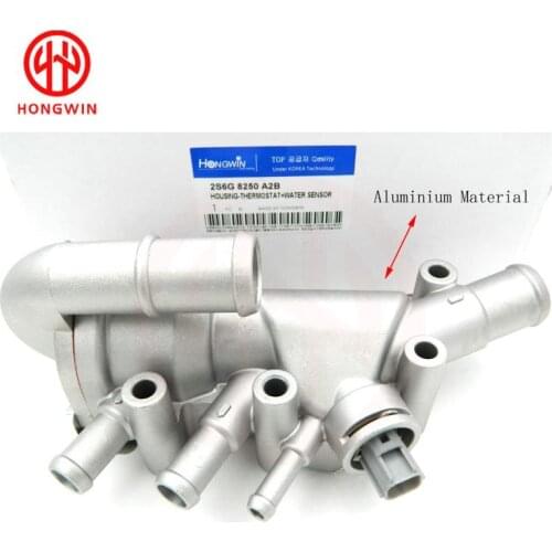 Genuine No.:2S6G8250A2B Aluminium Thermostat With Housing+Sensor&Gaskets Fits FFord Fiesta Mk5 1.3 Duratec 1149617 2S6G9K478A2B