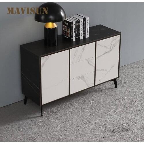 Practical Multifunctional Kitchen Sideboard Dining Room Marble Display Storage Cabinet Hot Sale Italian Space-Saving Furniture