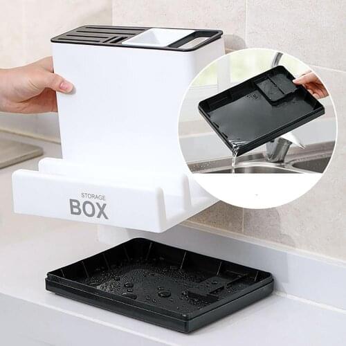 Knife Holder Kitchen Cutting Board Pot Cover Rack Chopping Board Knife Chopsticks Cultry Organizer