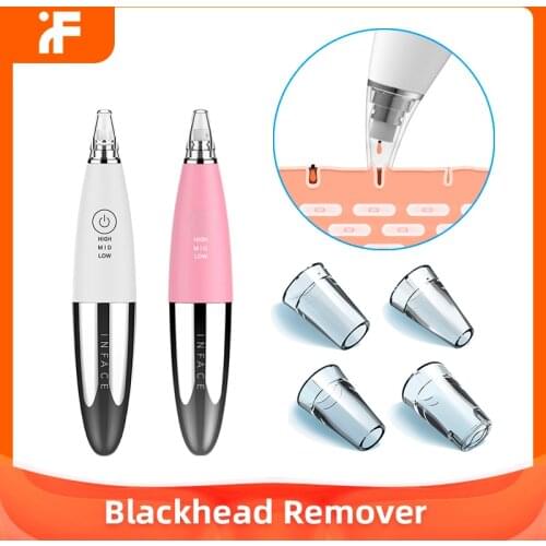 InFace Blackhead Remover Skin Care Pore Vacuum Acne Extractor Pimple Removal Suction Tool Facial Face Clean Machine Beauty Tool
