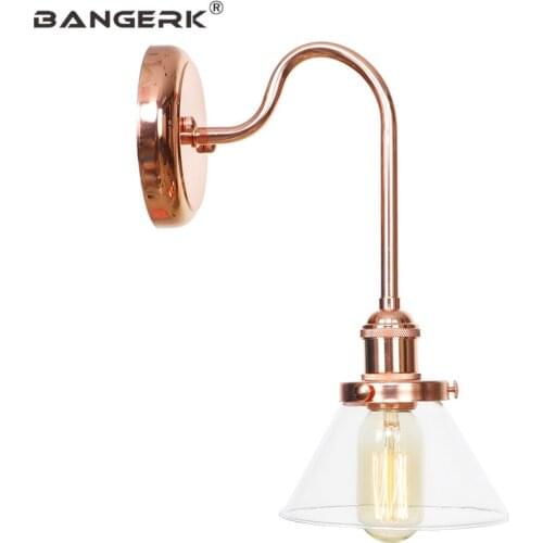 Nordic Design LED Wall Light Loft Decor Sconce Wall Lights Modern Iron Glass Switch Bedside Wall Lamp Home Lighting Luminaire
