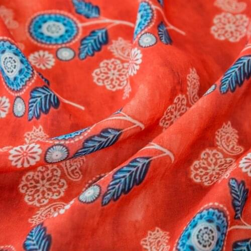 High quality Tencel ramie fabric High-end gowns dresses trousers shirts tissu High-end brand patchwork