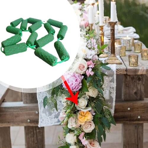 14Pcs Floral Foam Flower Foam Blocks Chain Netted Flower Sponge Florist Foam Wet Foam for Wedding Birthday Floral Arrangements