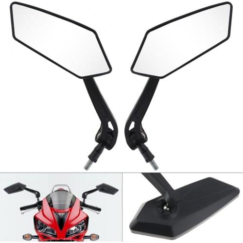 2pcs! 10mm Stylish Design Modified Plated Motorcycle Mirror Rearview Mirror Back Side E-Bike Mirrors for Motorcycle