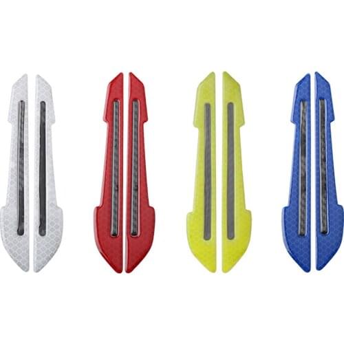 2x 3D Car Reflective Tape Rear Mirror Sticker Bumper Strip Warning Decoration Car Accessories Styling Bicycle Reflector