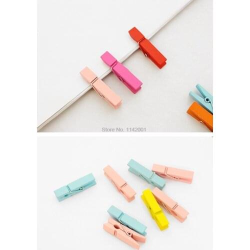 3000pcs Mini 35mm Natural Wooden Clips Photo Clips Clothespin DIY Wedding Party Wooden Clip Clips Pegs