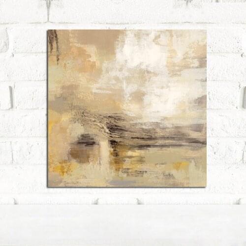 Abstract Yellow Oil Painting on Canvas Posters and Prints Modern Wall Pictures for living Room Wall Art Pop Art Cuadros Decor