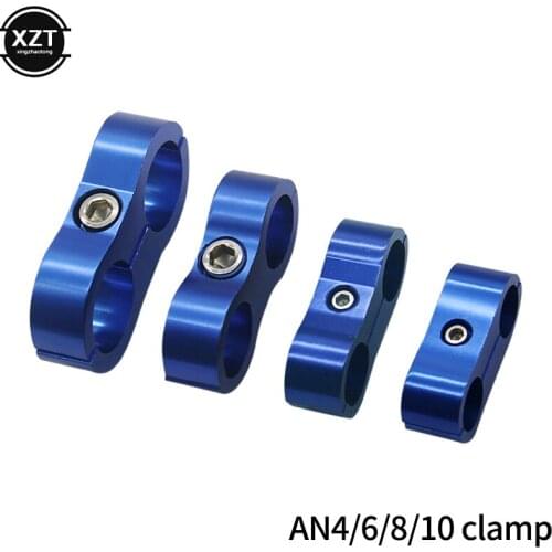 Stepped Billet Dual AN10 3/4" 19MM /AN8 8AN 16MM /AN6 6AN 13MM AN4 4AN 11MM Braided Hose Separator Clamp Cable Fastener