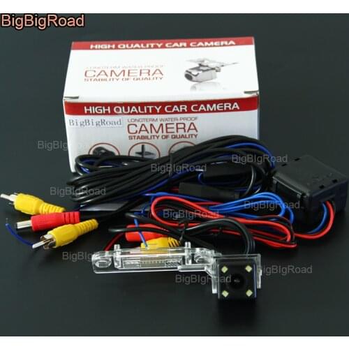 BigBigRoad Car Rear View Reverse Camera with Filter For Volkswagen Passat Multivan T5 SAGITAR Jetta Touran Caddy Transporter