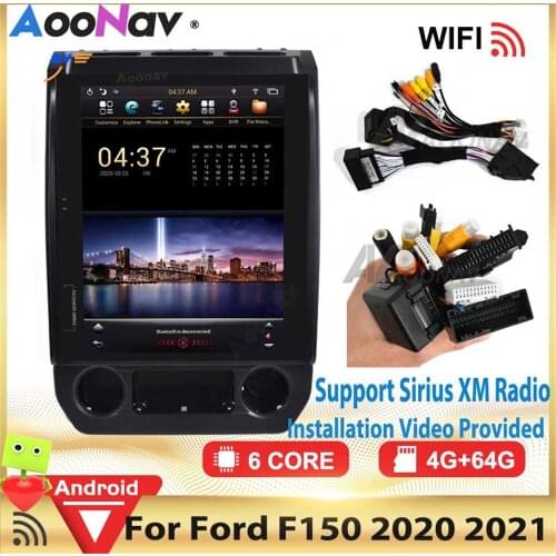 Android 9.0 Tesla Vertical Screen GPS Navigation Car Radio For Ford F150 2020 2021 Car Audio Autoradio Multimedia Player