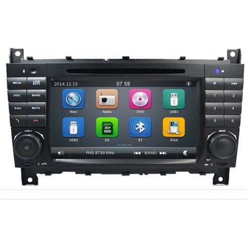Car radio player GPS navi for Mercedes-Benz C-Class W203 2004-2007/CLC W203 2008-2010/CLK Class W209 2005-2011 mirrorlink