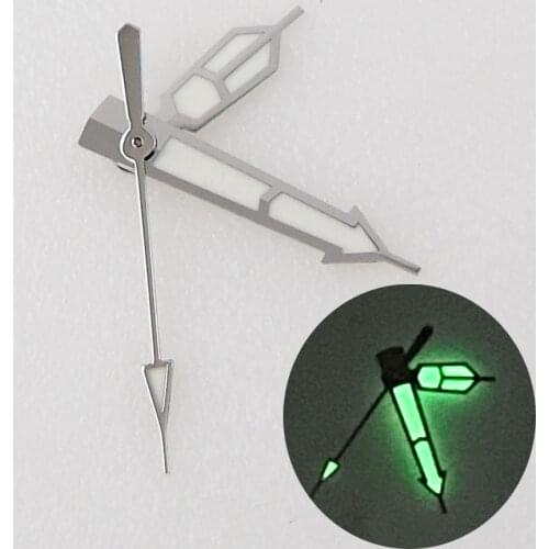 White Watch Hands Spare Parts Fit For NH35A NH36A NH35 NH36 7s26 4r35 7002 Movement Green Luminous