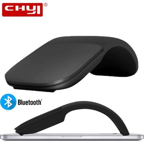 CHYI Silent Bluetooth 4.0 Mouse Wireless Arc Touch Roller Mice Ultra Thin Laser Computer Gaming Foldable Mouse For Microsoft PC