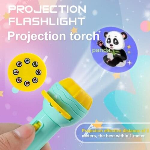 Baby Sleeping Story Book Flashlight Projector Torch Lamp Toy Early Education Toy for Kid Holiday Birthday Xmas Gift Light Up Toy