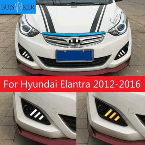 LED car DRL Daytime Running Light Daylight Waterproof Signal lamp For Hyundai Elantra 2012-2016