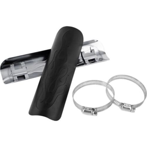 Motorcycle 9'' Exhaust Muffler Pipe Heat Shield Cover Heel Guard Scooter Offroad Dual Sport bike Cruiser Bobber Chopper