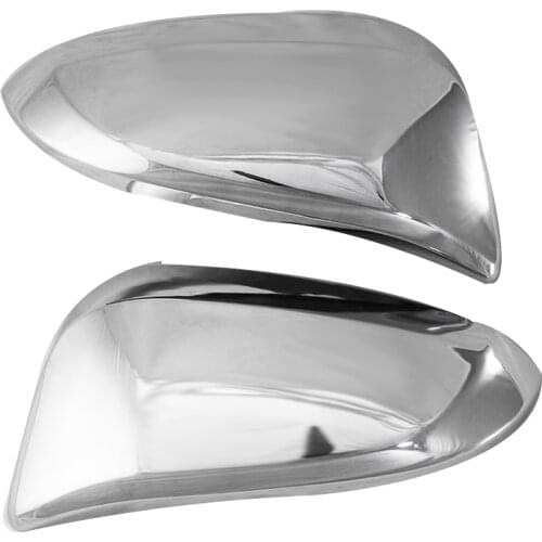 Chrome Rear View Mirror Cover-Side Mirror Cover Cap for Toyota Fortuner 2016 2017 2018 2019
