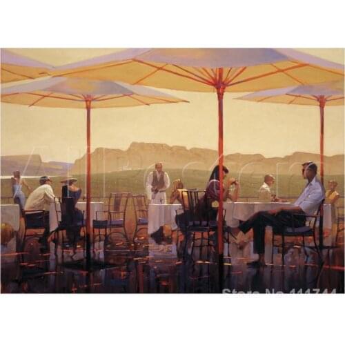 Art for office space Winery Terrace Brent Lynch Paintings High quality hand painted